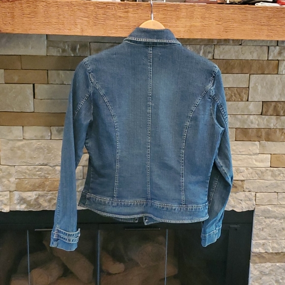 LIVE A LITTLE BLUE JEAN DENIM JACKET, MEDIUM - Picture 4 of 12